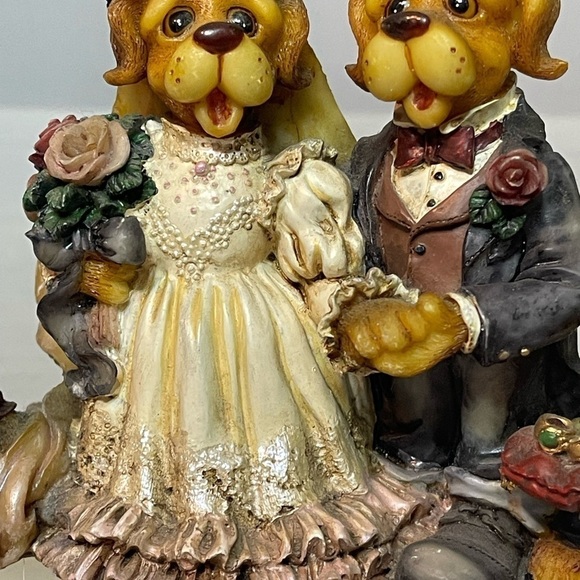 Barkley Crossing “Our Love is Furever” Dog Groom Bride Figurine BC78604 Wedding - Picture 3 of 13